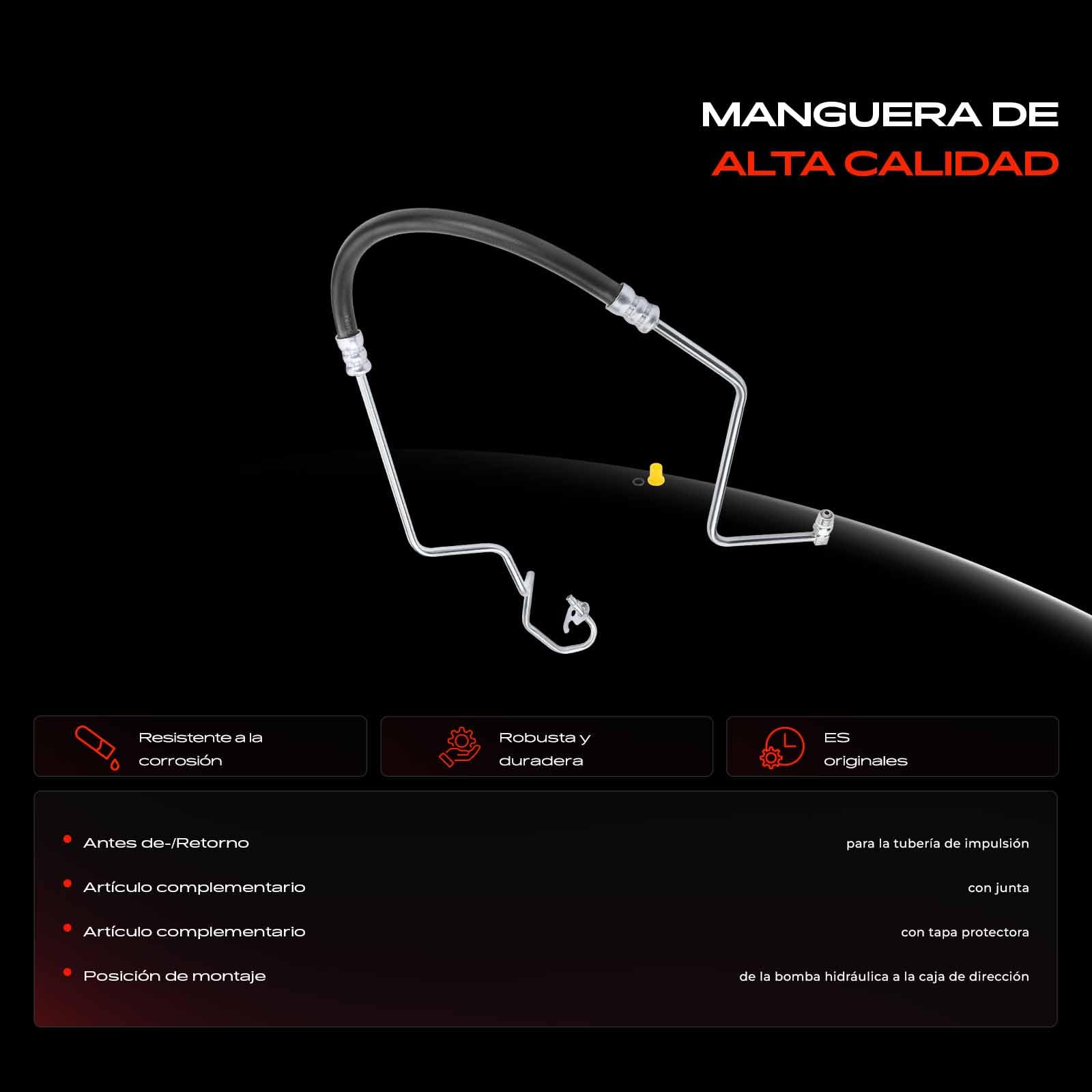 Frankberg Manguera de dirección asistida Compatible con Transit Bus FB FC FD FS FZ Transit Furgoneta FA Transit Plataforma/Chasis FM FN Replace# 4548396,58425