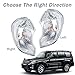 JESYMBX For Hyundai Terracan 2001-2006 Front Corner Turn Signal Wide Light Lamp Indicator Headlamp with Bulb Pair