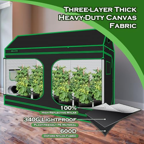 Image of 96 inchx48 inchx72 inch Roof Cube Grow Tent Plant Grow Tent