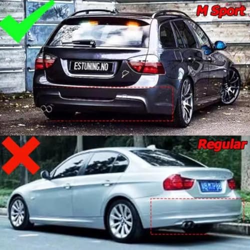 Diffuseur de Pare-Chocs Arrière pour BMW E90 E91 E92 E93 M Sport 325i 335i - 3