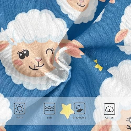CHIFIGNO Cute Cartoon Sheep Blue Boys' Briefs Cotton Boys Underwear Soft Breathable Brief Underwear3