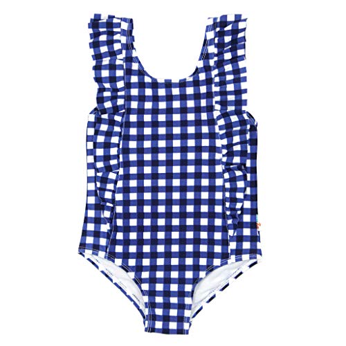 SwimZip Girls' Ruffle One-Piece Swimsuit with UPF 50+ Sun