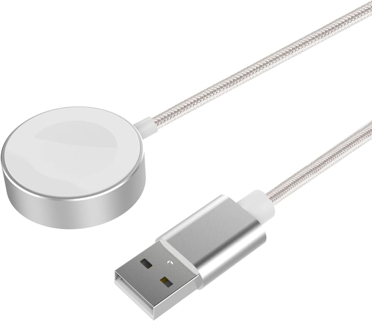 GLAWEE Apple Watch Charger:[ Apple MFi Certified ] Nylon Braided iWatch Magnetic Charging Cable Cord Wire for Apple Watch Series4 3 2 1