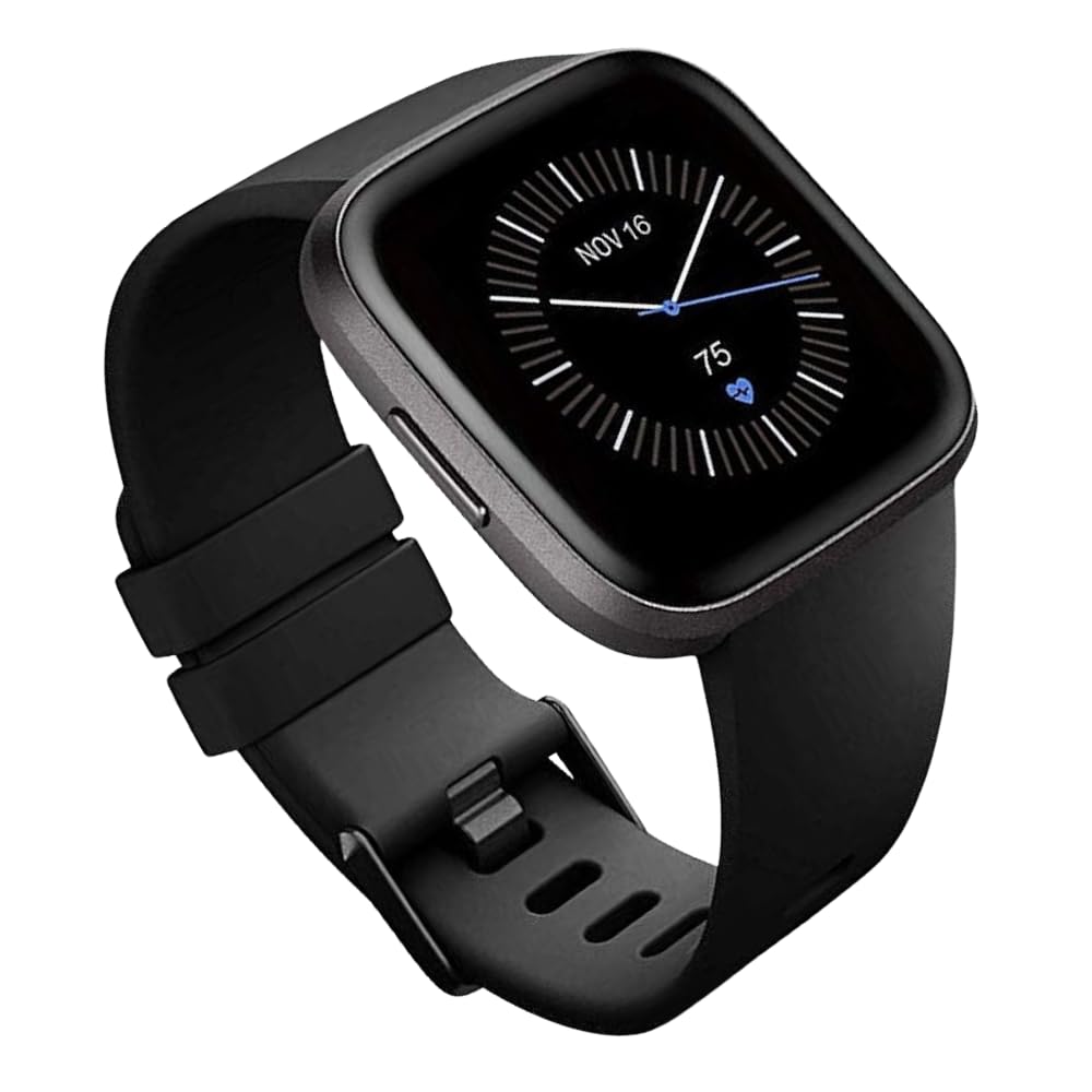 YODI Soft Silicone Classic Strap Band For Fitbit Versa/Versa 2/ Versa Lite Small & Large Size, Replcement Watch Straps Compatible With Fit-bit Special Edition/Lite Edition/Versa SE For Men Women-image-24