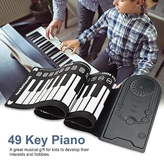 Piano enroulable à 49 touches, portable, flexible, pliable, multi-style, jouet électronique à rouleau, cadeau pour piano… - Les Beatles, Paul McCartney, John Lennon, RIngo Starr, George Harrison Piano enroulable à 49 touches, portable, flexible, pliable, multi-style, jouet électronique à rouleau, cadeau pour piano… – Image 4