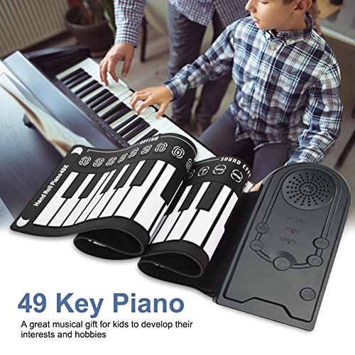 Piano enroulable à 49 touches, portable, flexible, pliable, multi-style, jouet électronique à rouleau, cadeau pour piano… - Les Beatles, Paul McCartney, John Lennon, RIngo Starr, George Harrison Piano enroulable à 49 touches, portable, flexible, pliable, multi-style, jouet électronique à rouleau, cadeau pour piano… – Image 5