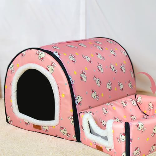 犬 ベッド 洗える 猫 ベッド ドーム型 猫ハウス ペットベッド ペットハウス 冬用 あったかい 滑り止め 取り外し可能 ペット用品 フワフワ ふかふか 室内用寒さ対策 柄I1