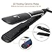 MiroPure Flat Iron Hair Straightener, Professional Dual Voltage Hair Straightening Irons with Wide Ceramic Plates Temperature Control for All Hair Types