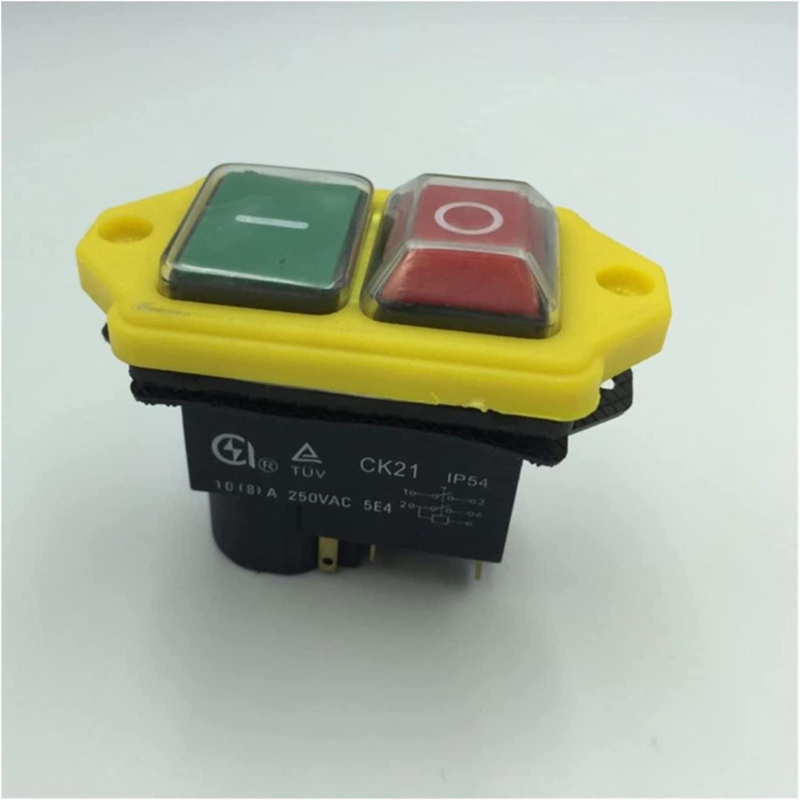 Interrupteur IP54 étanche CK21 bouton électromagnétique 5 broches 16A 250VAC