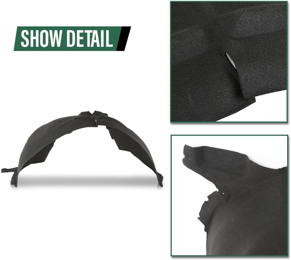LQI Front Left Driver Side Inner Fender Liner Compatible with Chevy Blazer 2019-2023 GM1248298, 84730494 Black