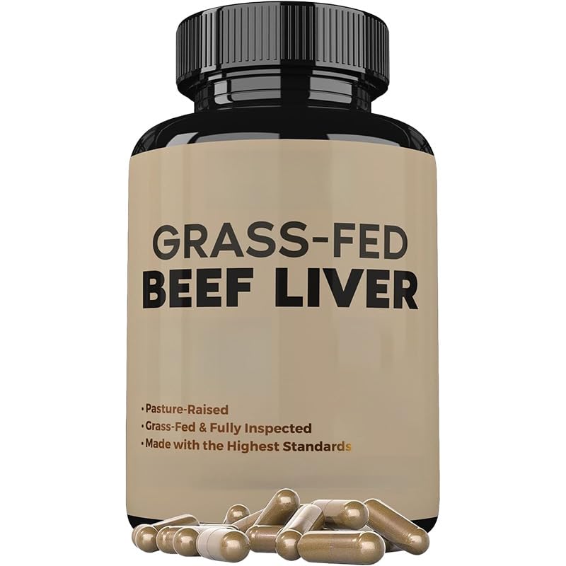 Grass Fed Desiccated Beef Liver - No Hormones, GMO and Gluten Free, Pasture-Raised, Free Range Beef 1PCS