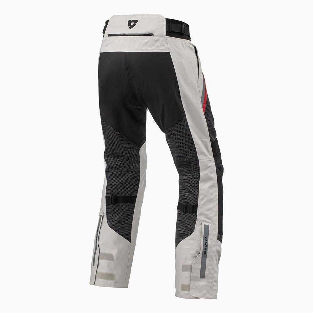 Revit Tornado 4 H2O pantaloni tessili da moto impermeabili, argento/nero, M