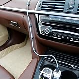 20 Pcs Mini Car Cable Organizer Clips – Adhesive Cord Holders for Dashboard & Center Console, Wire Management for Charging Cables & USB Cords, Universal Auto Interior Accessories (Black)