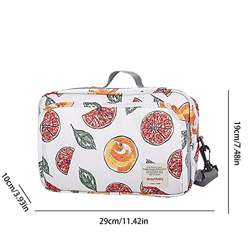 Organizador de carrinho universal com porta-copos, alça de ombro ajustável e de grande capacidade, a