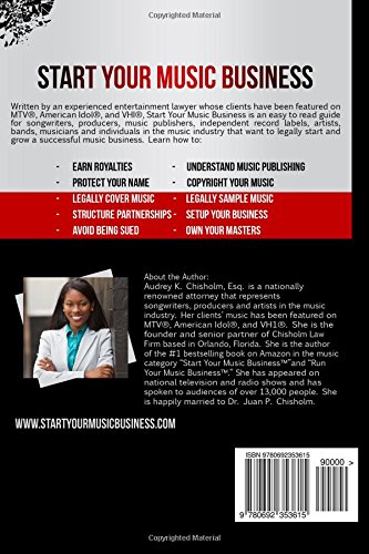 Start Your Music Business: How To Earn Royalties, Own Your Music, Sample Music, Protect Your Name & Structure Your Music Business (Music Law Series) #TOP1