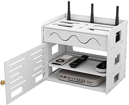 WiFi Router Storage Box, Cable Management Boxes, Wall Hanging Router Decorative Box, Hide Box for Router Cable Organizer Power Charger Storage Organizer Hide Box, Decorative Box... 3121.527 cm