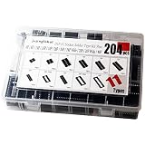 204pcs 11 Types DIP IC Socket Kit 2.54mm 0.1" Pitch 6 8 14 16 18 20 24 24Wide 28 28Wide 40 Pin DIP I