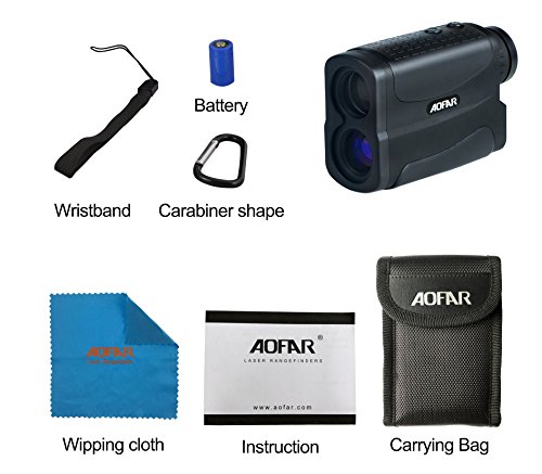 AOFAR HX-700N Hunting Range Finder 700 Yards Waterproof Archery Rangefinder for Bow Hunting with Range Scan Fog and Speed Mode, Free Battery, Carrying Case - Thumbnail 3