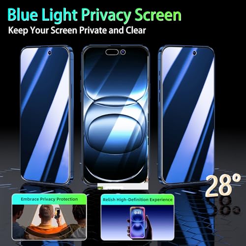 KAREEN Privacy Screen Protector for iPhone 17 Pro Tempered Glass Film by KAREEN - Used condition - Image 2