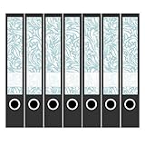 Deko-Etiketten für Ordnerrücken in schönem Design für Aktenordner im Büro, geschäftlich und oder Privat