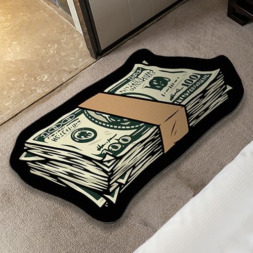Tapete decorativo con diseño de billete de 100 dólares miniatura 4
