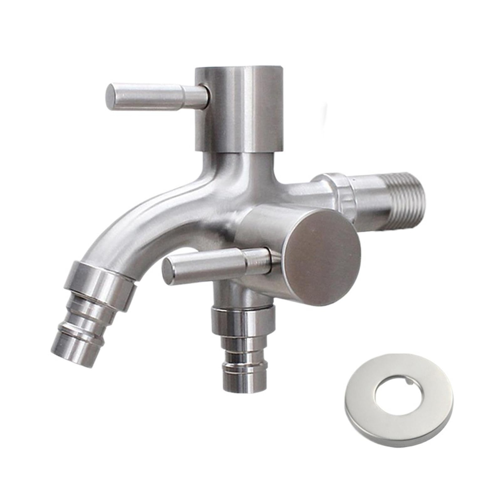 Robinet machine à laver double sortie en acier pour simplifier la buanderie et le ménage