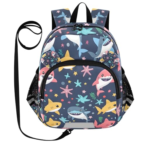 OREZI Seamless with Baby Shark Kid's Backpack Toddler Travel Bag