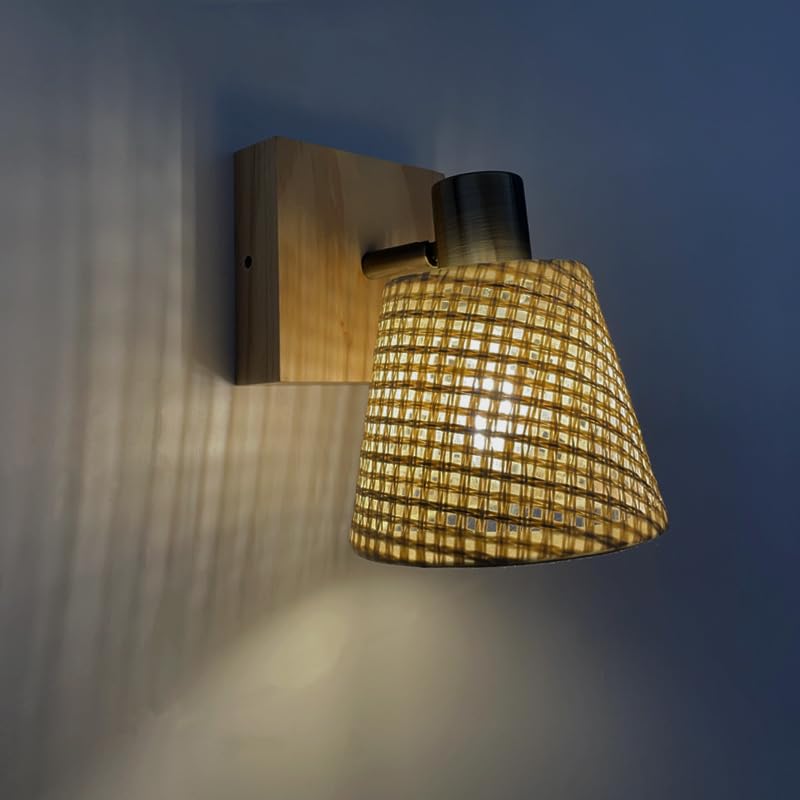 FactorLED Aplique de Pared Interior, Casquillo E14, Lámpara Moderna, Luz Decorativa Vintage, para pasillos, salón, dormitorio y escaleras (SKI)