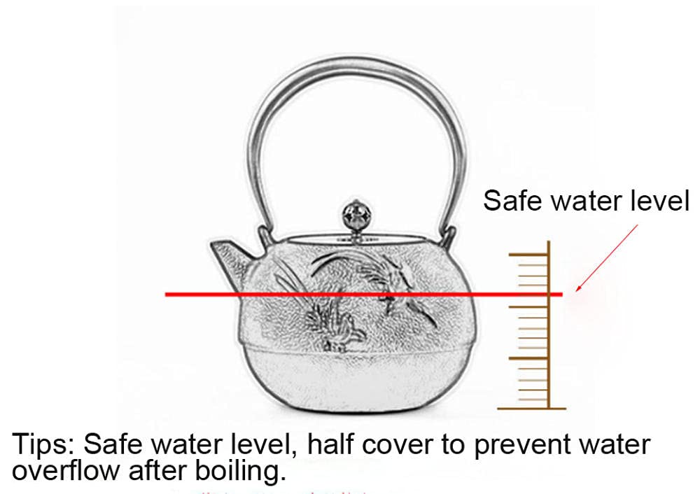 Teiera Giapponese in Ferro, Stile Tetsubin, con Filtro, teiera in ghisa, Acqua per Cucinare Il tè, Set da tè Kung Fu Oolong, 680 ml, Giallo (Giallo)