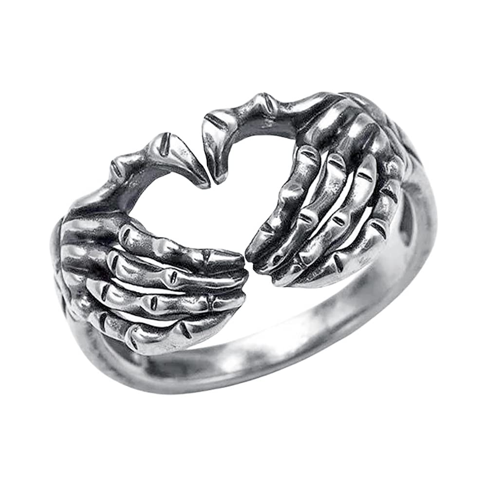 Lovecom925 Sterling Silver Hand Ring Always With You Lovely Heart