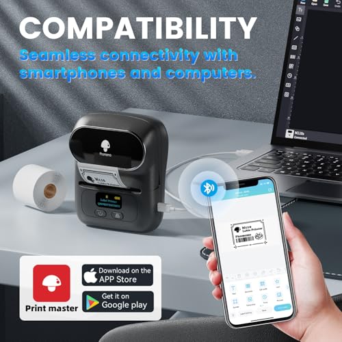 Memoqueen CH-M110-BK-US Phomemo M110 Portable Thermal Label Printer thumb #2