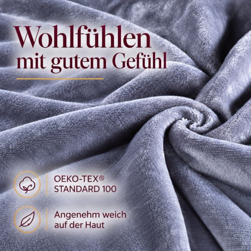 Kuscheli® - warme Spannbettlaken aus Cashmere-Touch Stoff - Verschiedene Größen und Farben - Bettlaken Jersey Fleece Biber Spannbetttuch… – Ansicht 5