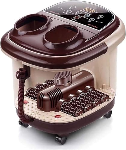 Foot Spa, Foot Bath Massager con Calor, Burbujas, Rodillos Ergonómicos de Masaje, Alivio de Fatiga miniatura 1