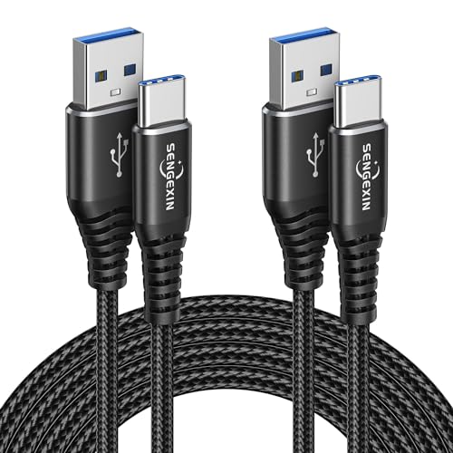SENGEXIN Cable USB tipo C [3 metros, 2 unidades]