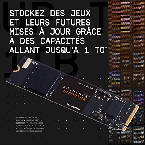 WD_BLACK SN750 SE 500 GB M.2 2280 PCIe Gen4 NVMe Gaming SSD tot 3600 MB/s leessnelheid - Image 3