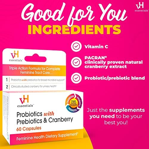 Vh Essentials 544-06 Probiotics With Prebiotics And Cranberry Feminine Health Supplement thumb #5