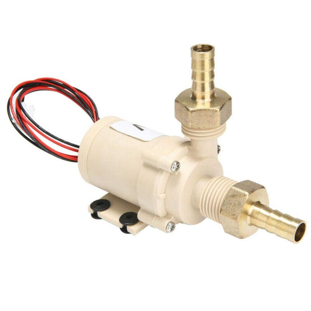 Bomba de sumidero sumergible 12V sin escobillas, resistente a altas temperaturas, calentador impermeable, bomba de agua caliente Solar, 1/2 "NPT, junta roscada BSP Bomba de transferencia