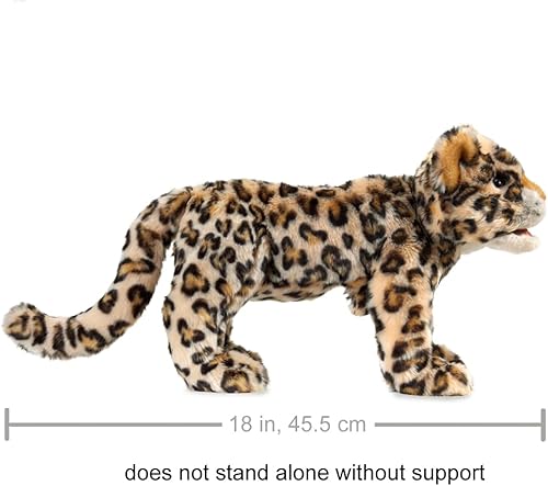 Miniatura 5 de Folkmanis Marioneta de mano de cachorro de leopardo, beige; marrón; bronceado; negro; blanco