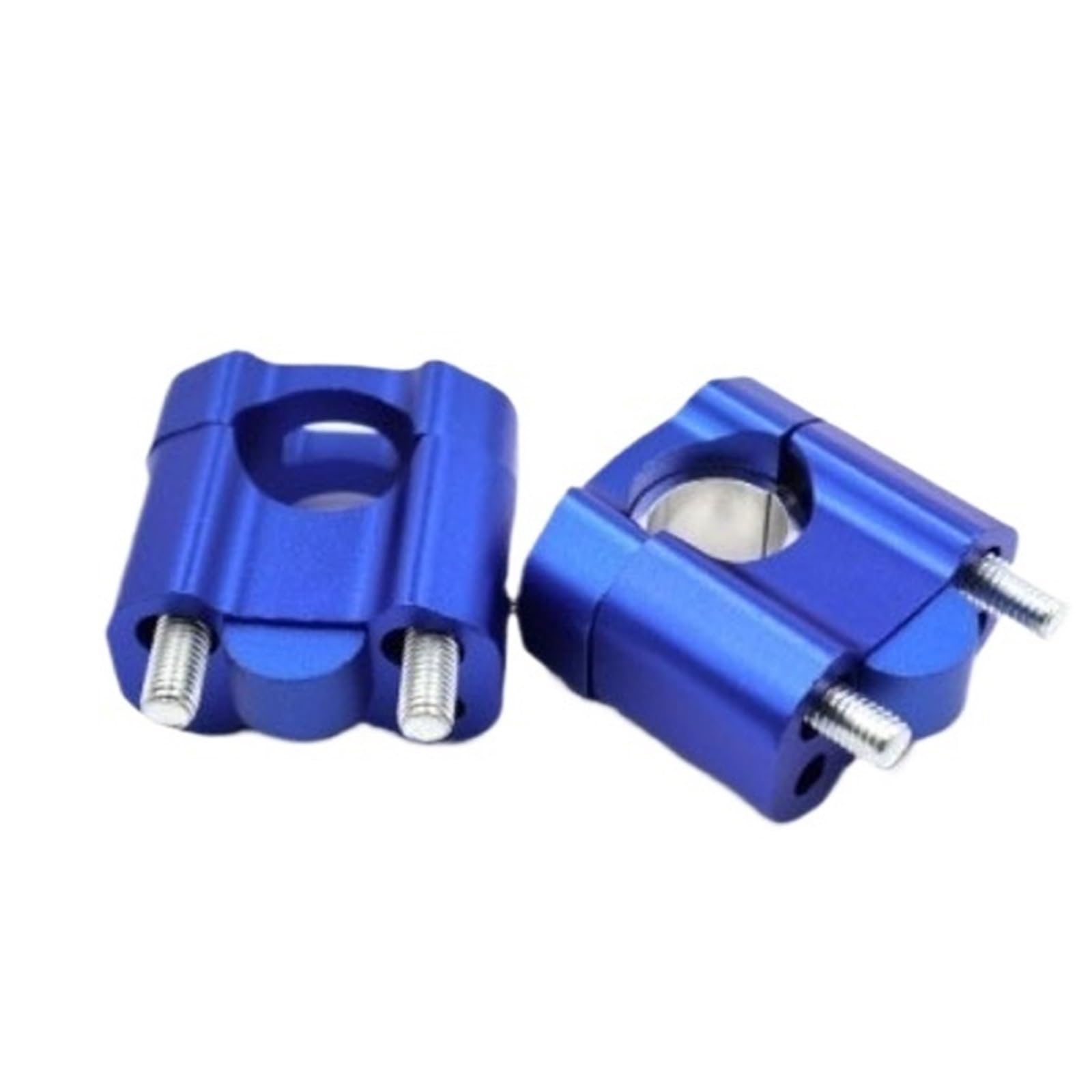 NADCFN Motorcycle Modification Accessories 22MM 28MM CNC Handlebar Clamp Fat Bar Risers Mount Adaptor For Dirt Bike Handlebar Riser(Blue)
