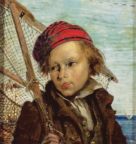 Affiche impression Pecheur italien Madox Brown deco murale tableau grand format