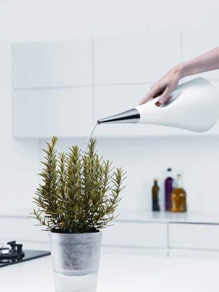 EVA SOLO AquaStar Konewka 2,0 l, biała, końcówka lejka podlewa równomiernym strumieniem, biała