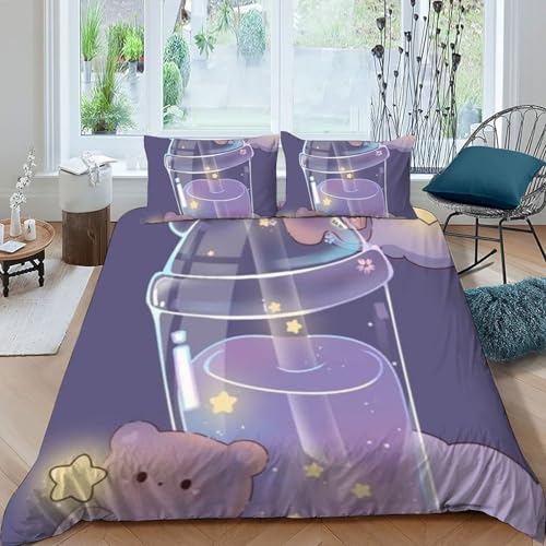 Housse de Couette Double 200x200cm Enfants CUB Parure Lit Microfibre - 3