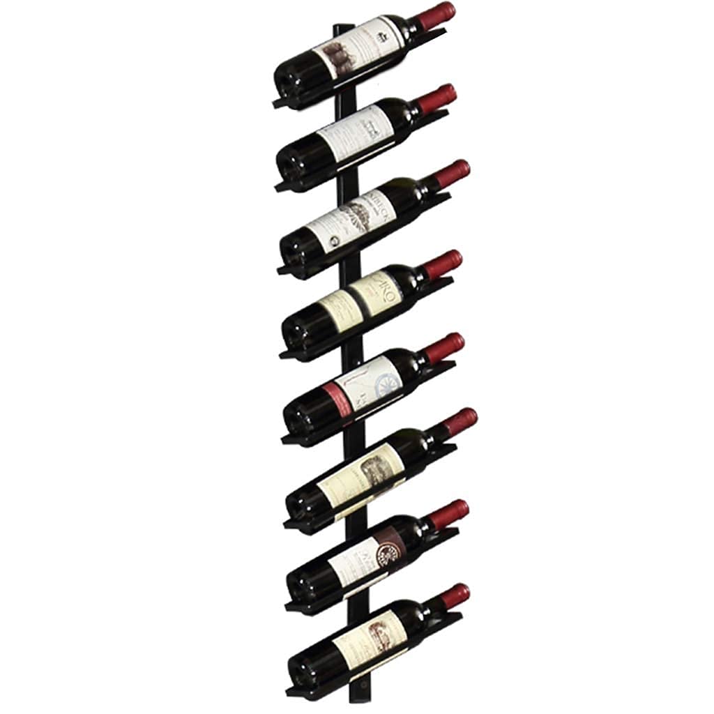 Portabottiglie da Vino in Ferro battuto a Parete può Essere impilato in Posizione obliqua Portabottiglie da Vino Espositore Decorativo per casa, Ristorante, Bar