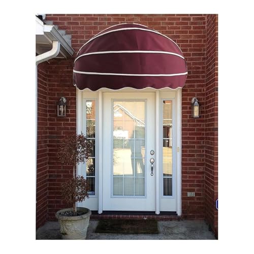 Toldo retráctil para exteriores, marco de aluminio galvanizado, lona de protección solar para terraza, balcón y patio, toldo plegable fijo para uso residencial y comercial (color 1, 90 cm)