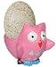 Produktbild alles-meine.de GmbH 1 Stück _ lustiger Eierbecher  Bunte Eule - PINK - ROSA  - Kunstharz / Polyresin - Eier Halter - Eierständer / für Erwachsene & Kinder - Eulen lustig - Figu..