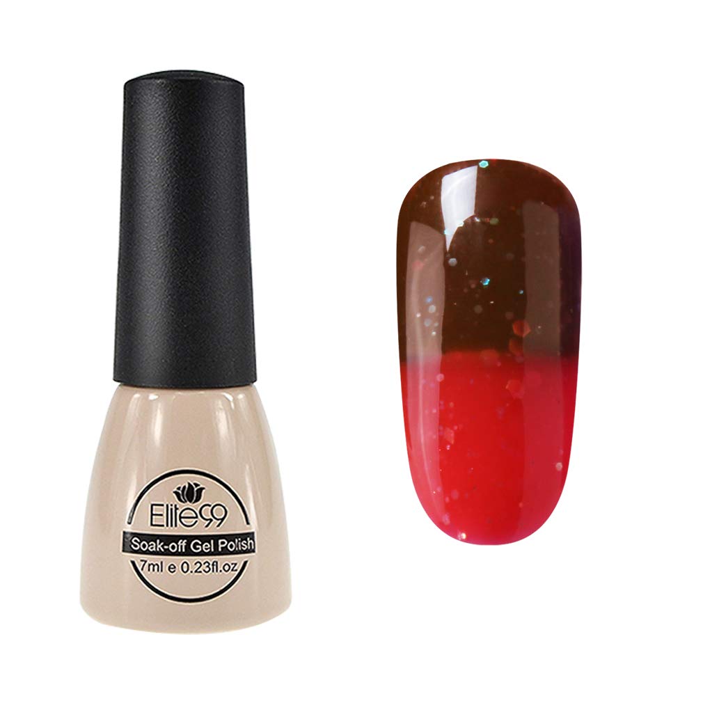 Elite99 Thermal Temperature Color Changing Gel Polish Soak Off UV LED Nail Polish Manicure Nail Art 7ml - 9040
