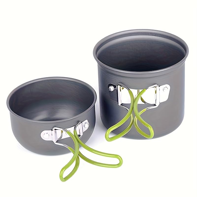 Casseroles de camping légères avec poignées pliables gain de place - 5