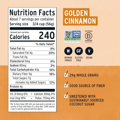 Image of Purely Elizabeth, Superfood Cereal, Golden Cinnamon, 13oz Bag