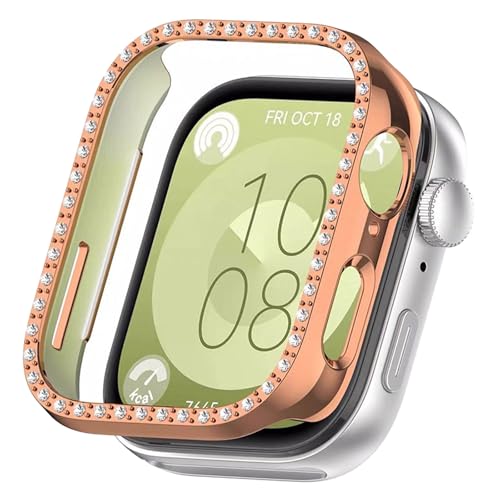 CIOODDW for Huawei Watch Fit3 �J�o�[ �J�o�[ �_�u���_�C�������h �L���L�� ����y�� PC�f�� �ϏՌ� �����ȒP huawei watch fit3 �Ή� ���� ���h�~ �ȒP�Ɏ��t���E�� �S�ʕی� �t�@�[�E�F�C�t�B�b�g3 