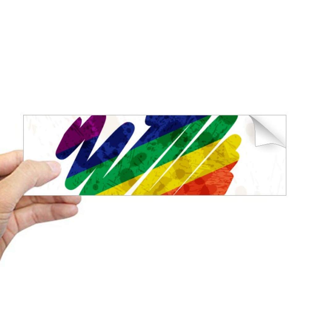 Sticker arc-en-ciel LGBT en motif cœur pour la décoration de fenêtre de maison